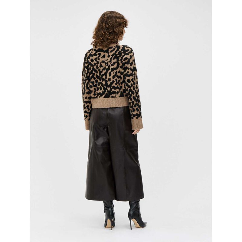 Veronika Maine Animal Jacquard Sweater image number 1